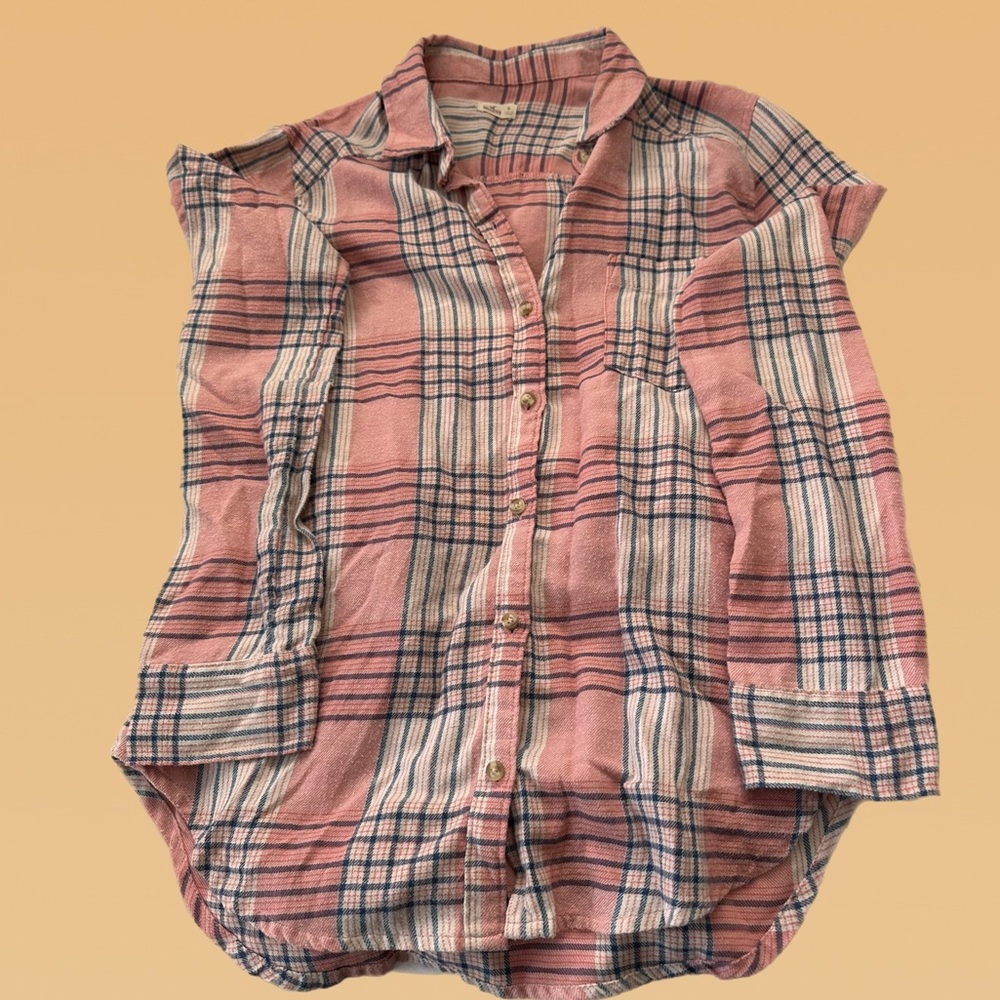 XS Hollister Pink Flannel